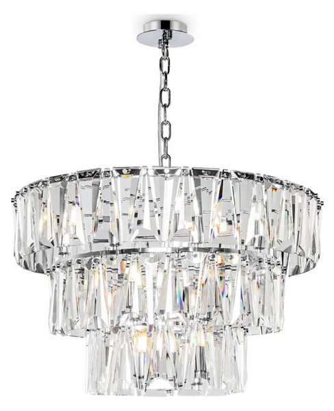 Maytoni MOD043PL-18CH - Lustr na řetězu PUNTES 18xE14/40W/230V chrom