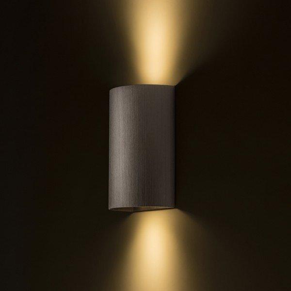 CAPRI R nástěnná česaný bronz 230V GU10 2x9W - RED - DESIGN RENDL