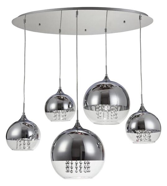 Maytoni P140-PL-170-5-N - Lustr na lanku FERMI 5xE27/60W/230V chrom
