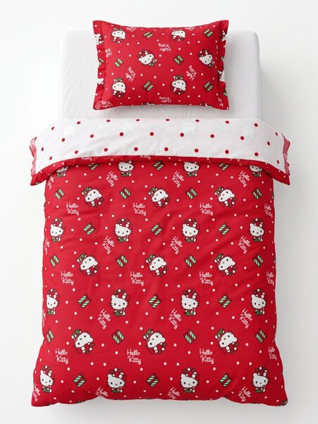 Sinsay - Vánoční ložní souprava Hello Kitty - červená