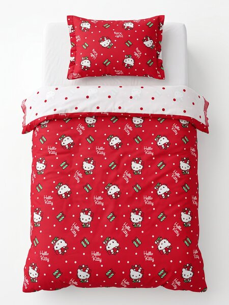Sinsay - Vánoční ložní souprava Hello Kitty - červená