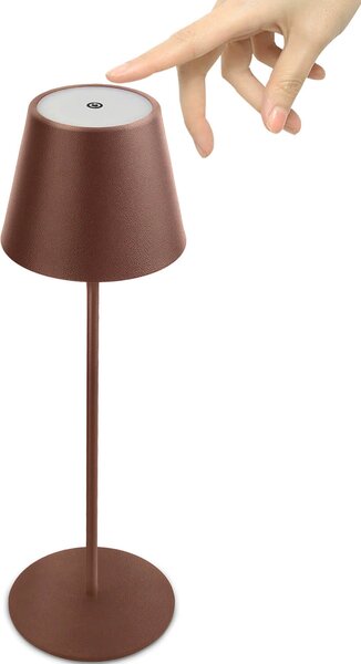 Stolní lampa tanel hnědá