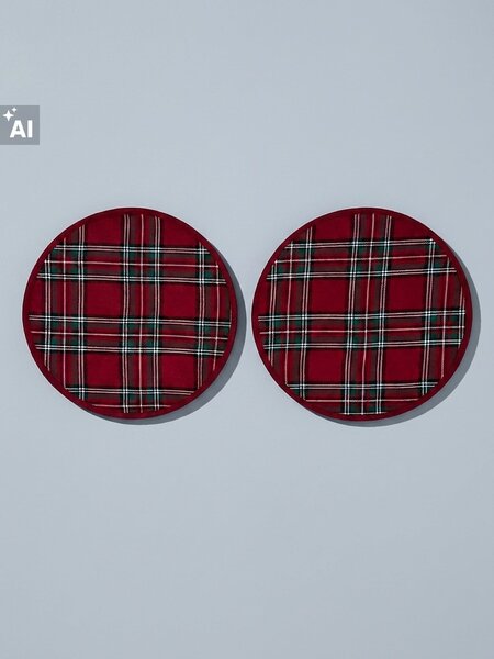 Sinsay - Kostkovaná prostírání 2 pack - červená