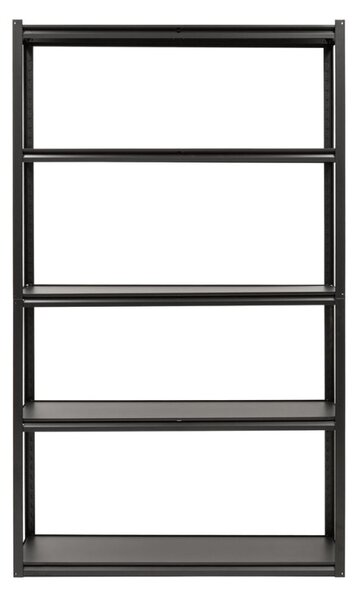 Kovový regál 200x120x40 cm 5 polic SPRINGOS HA5284 černý