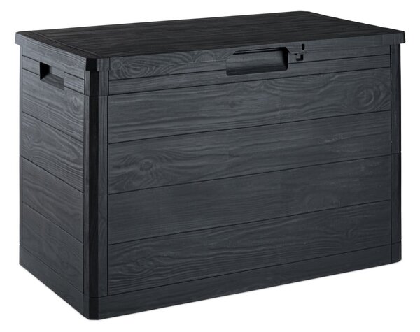 Antracitový zahradní úložný box Woodys – Toomax