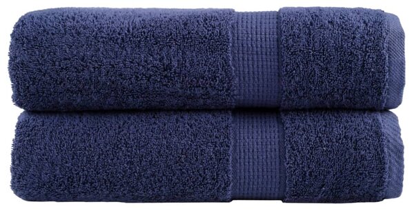 Prémiové ručníky SOLUND 2 ks tmavě modré 50x100 cm 600 g/m² 137257