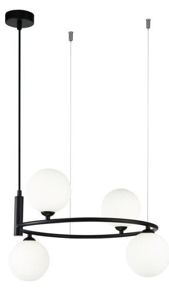 Maytoni MOD013PL-04B - Lustr na lanku RING 4xG9/25W/230V černá
