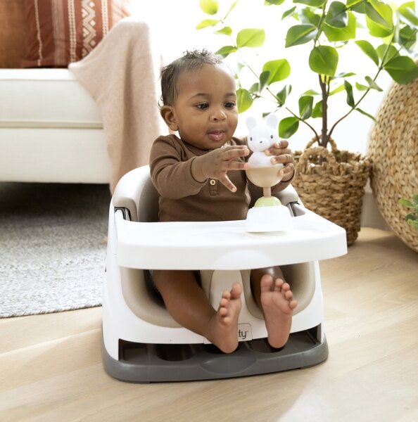 Ingenuity - Podsedák na jídelní židli 2v1 BABY BASE béžová