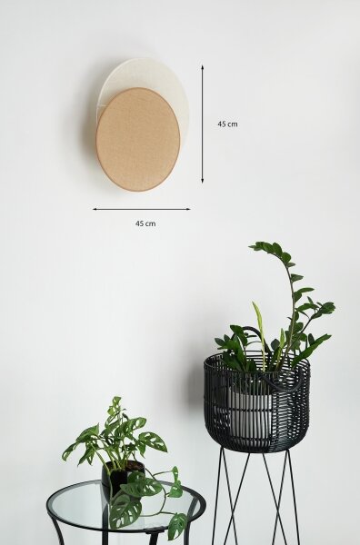 Brilagi - Nástěnné svítidlo CIRCLES 1xE27/15W/230V 45x45 cm béžová/krémová