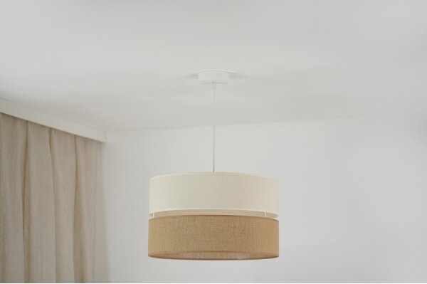Brilagi - Lustr na lanku ROYAL YUTE 1xE27/15W/230V pr. 40 cm béžová/krémová