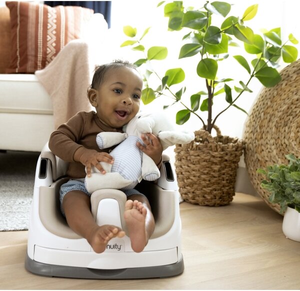 Ingenuity - Podsedák na jídelní židli 2v1 BABY BASE béžová