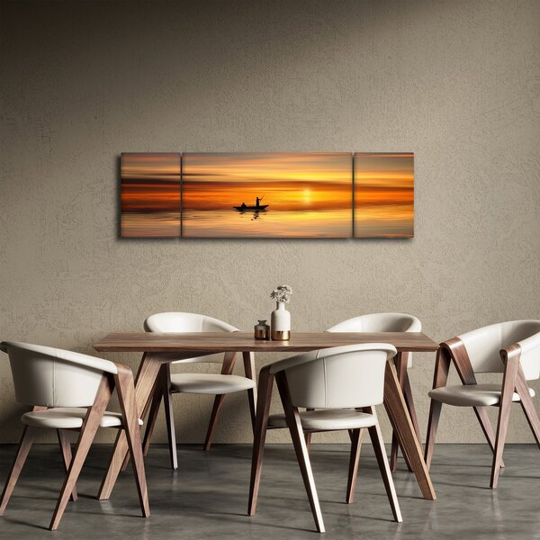 Obraz - plavba na loďce (170x50 cm)