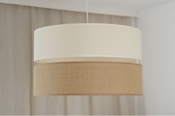 Brilagi - Lustr na lanku ROYAL YUTE 1xE27/15W/230V pr. 40 cm béžová/krémová