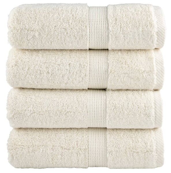 Prémiové mycí ručníky SOLUND 4 ks krémové 30x30 cm 600 g/m² 137468