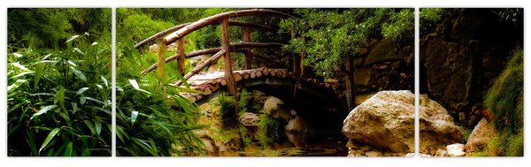 Obraz - Most přes říčku (170x50 cm)
