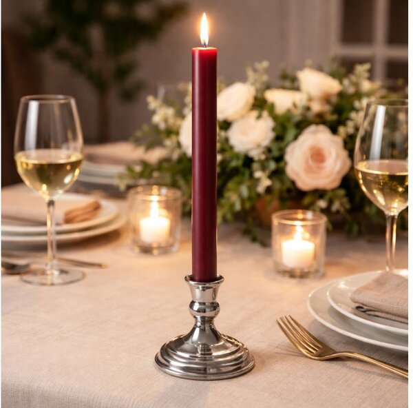 Bolsius Rustic Domácí 23x270mm Delicate Red, červená svíčka