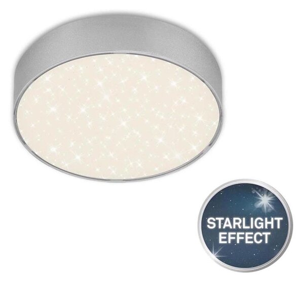 Briloner 7072-414 -LED Stropní svítidlo STAR SKY LED/11W/230V pr. 15 cm stříbrná