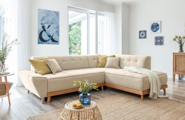 -25 % Dny MOMENTI– Miuform Rozkládací pohovka Dazzling Daisy 253 cm, pravá