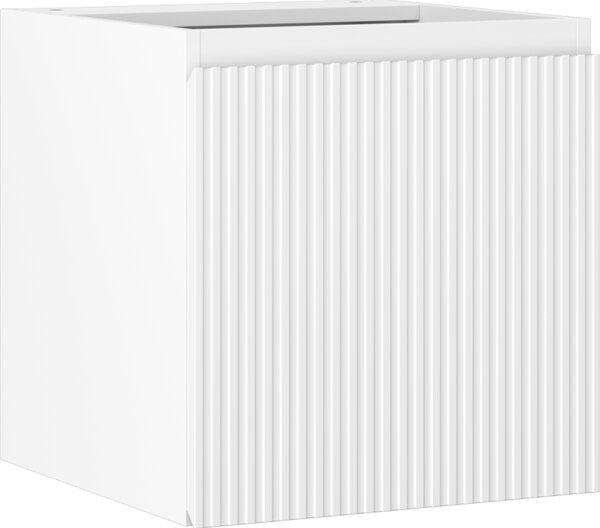 Mexen Rivel, koupelnová skříňka 45 cm, 1 dvířka, s drážkami, bílá matná, 91A21-04547-1-BF01