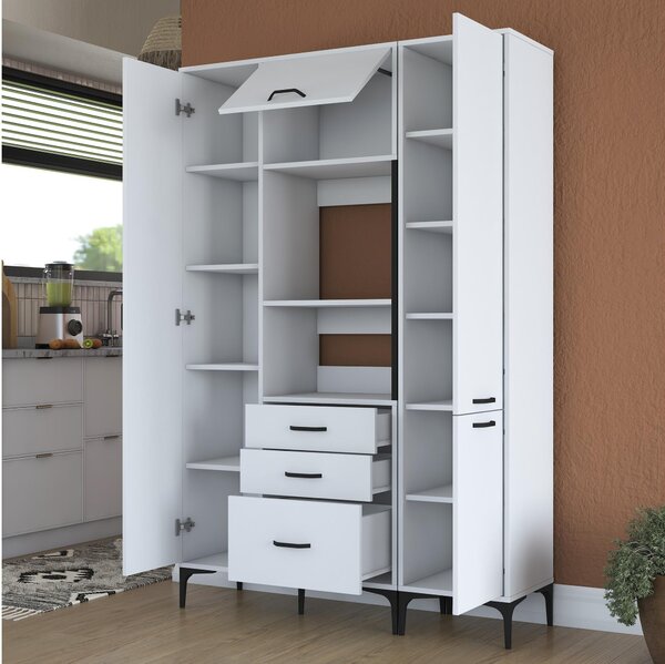 Set kuchyňských skříněk Jenaretta 18 (bílá + černá)