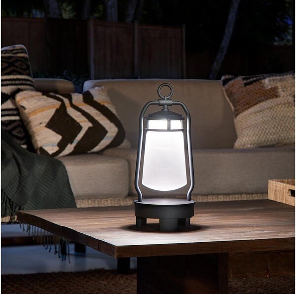 Elstead KL-LYNDON-BT-B-BK - LED Venkovní lampa s reproduktorem LED/3W/230V IP44