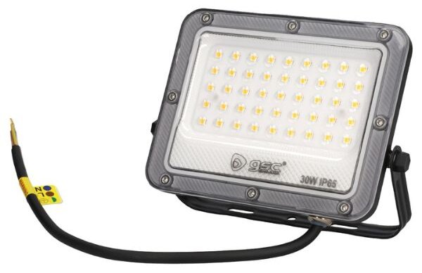 Prémiový ultratenký LED reflektor šedý 30W 2600lm, teplá barva světla, 3 roky záruka