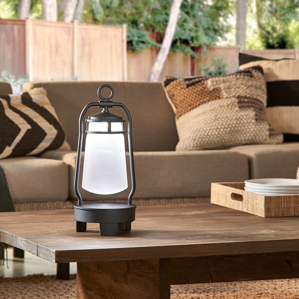 Elstead KL-LYNDON-BT-B-BK - LED Venkovní lampa s reproduktorem LED/3W/230V IP44