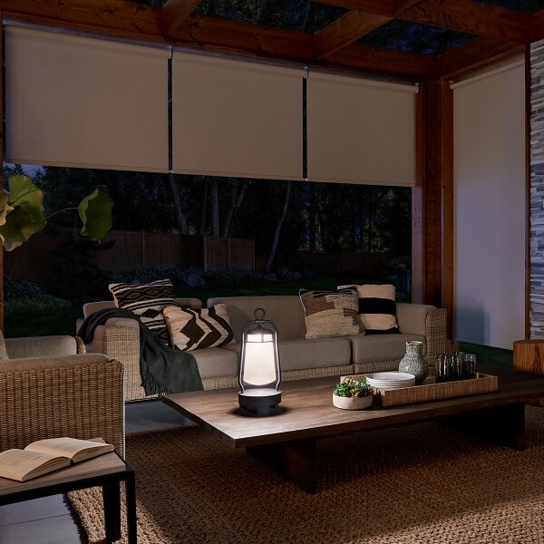 Elstead KL-LYNDON-BT-B-BK - LED Venkovní lampa s reproduktorem LED/3W/230V IP44