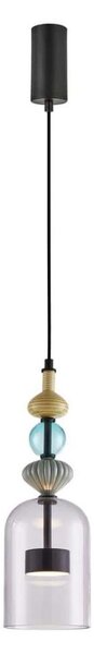 LED Lustr na lanku ARTE LED/12W/230V pr. 13 cm černá