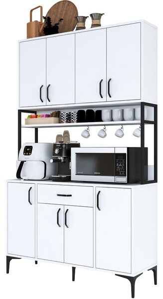 Set kuchyňských skříněk Jenaretta 27 (bílá + černá)