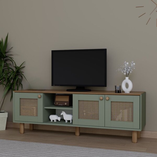 TV skříňka Bohema (zelená). Akce -25%