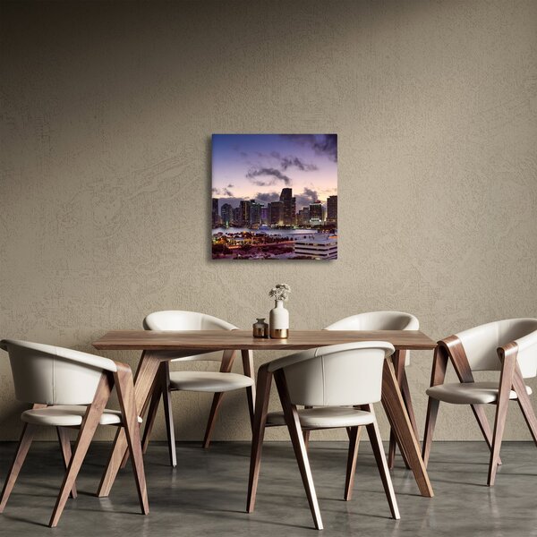 Obraz metropole s mrakodrapy (30x30 cm)