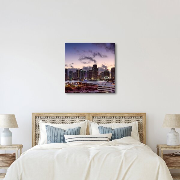 Obraz metropole s mrakodrapy (30x30 cm)