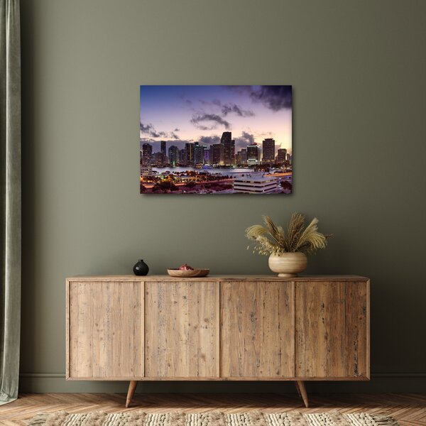 Obraz metropole s mrakodrapy (70x50 cm)
