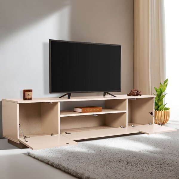 TV skříňka Verat (norková + travertin). Akce -25%