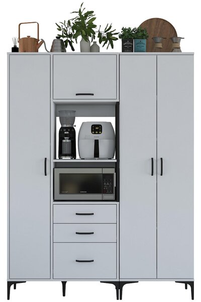 Set kuchyňských skříněk Jenaretta 31 (bílá + černá)