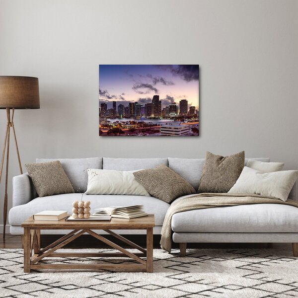 Obraz metropole s mrakodrapy (70x50 cm)