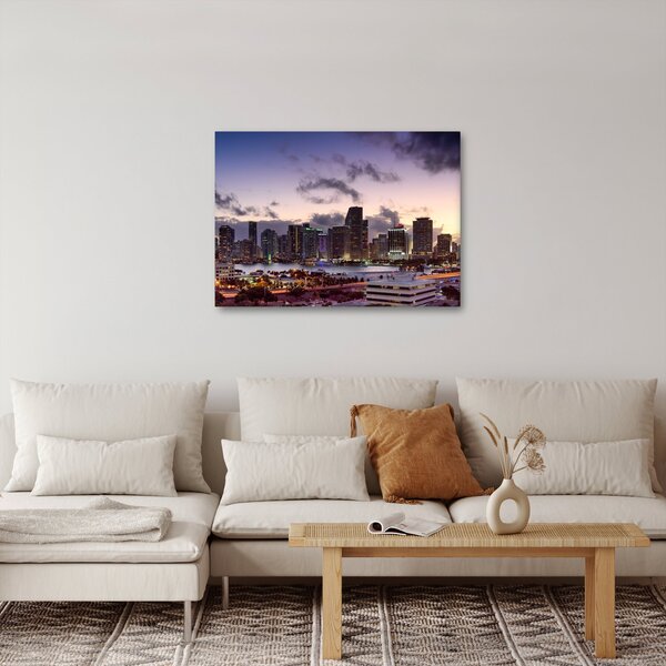 Obraz metropole s mrakodrapy (70x50 cm)