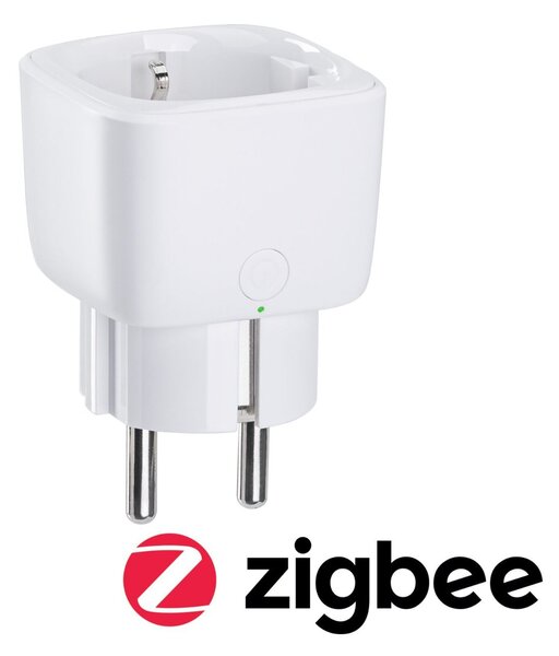 P 50131 Zásuvka Smart Home Zigbee Smart Plug pro Euro- a Schuko-zástrčku bílá - PAULMANN
