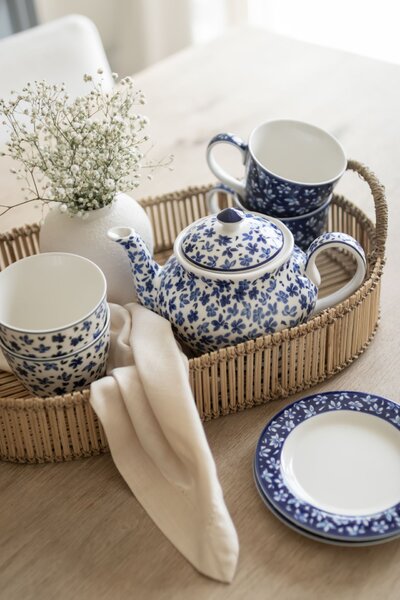 Porcelánový talíř Dahla Blue 15 cm
