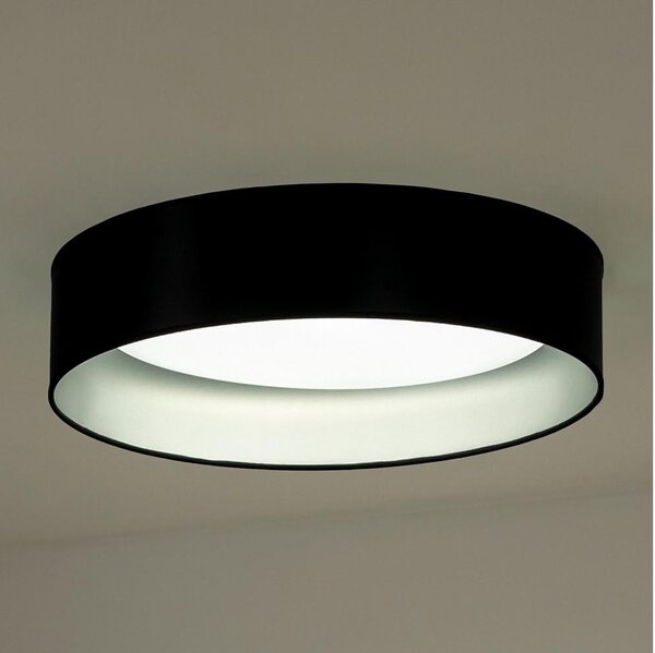 Duolla - LED Stropní svítidlo ROLLER LED/24W/230V pr. 45 cm černá/stříbrná