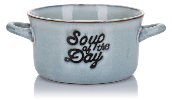Kameninová miska na polévku Soup 500 ml modrá
