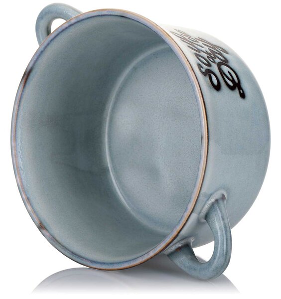 Kameninová miska na polévku Soup 500 ml modrá