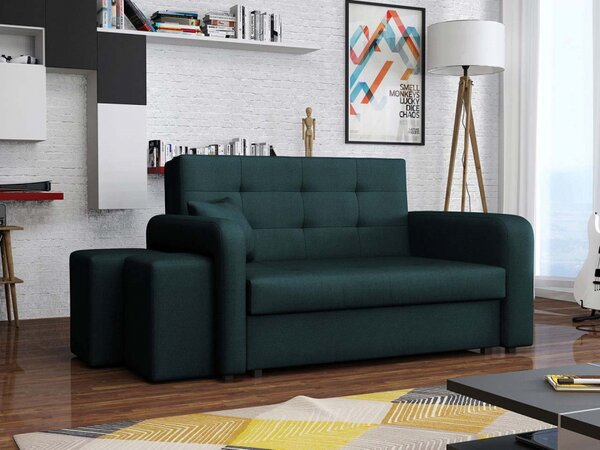 Rozkládací pohovka s taburetami Clivia Home II, Taburet: leva strana, Potah: Manila 37 Mirjan24 5903211056314