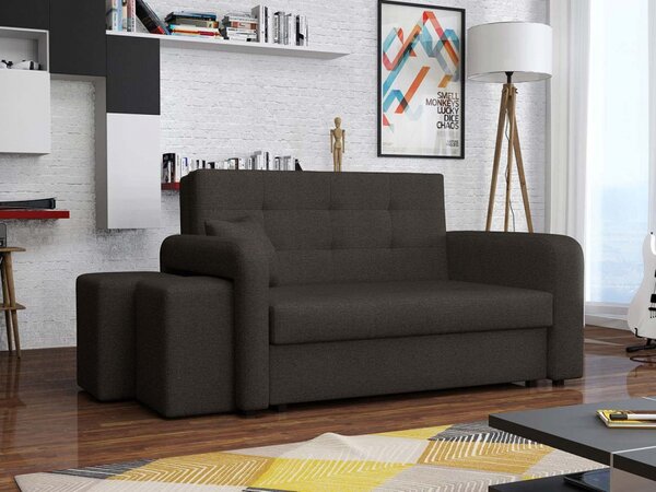 Rozkládací pohovka s taburetami Clivia Home II, Taburet: leva strana, Potah: Manila 37 Mirjan24 5903211056314