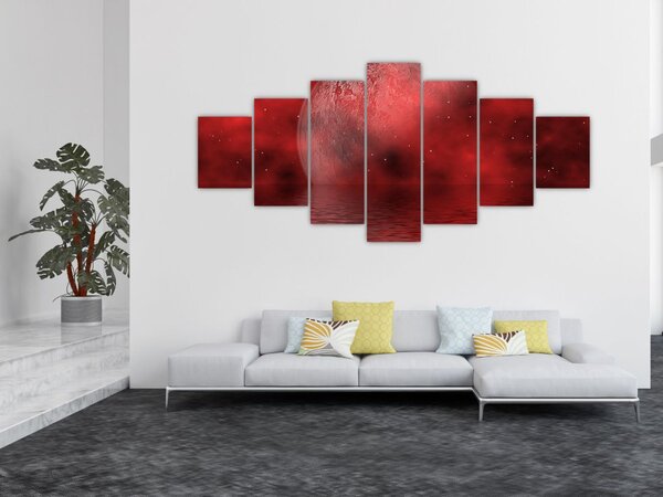 Obraz - Měsíc na hladině (210x100 cm)