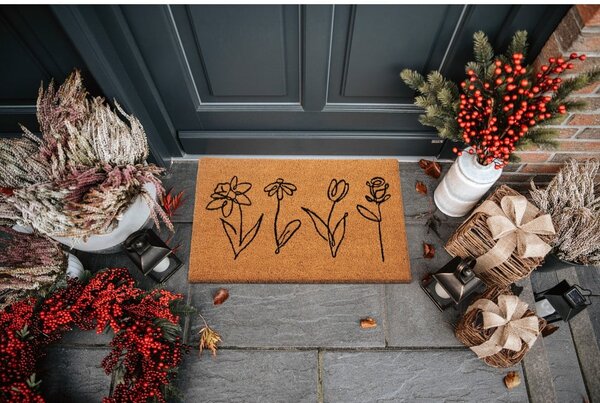 Rohožka z kokosového vlákna 40x70 cm Wildflowers – Hanse Home