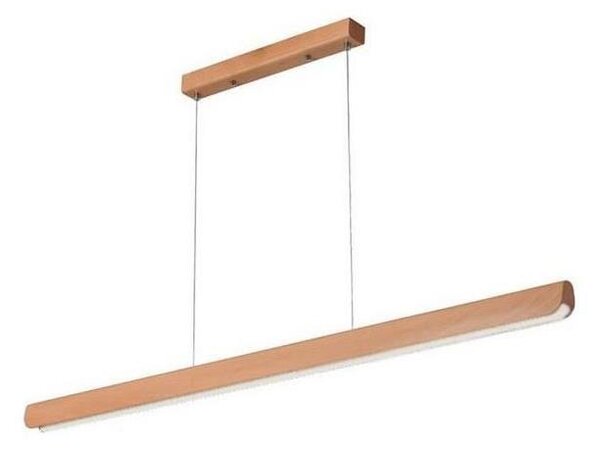 LED Lustr na lanku LED/22W/230V 4000K 120 cm buk/masiv