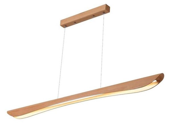 LED Lustr na lanku LED/22W/230V 4000K 120 cm buk/masiv