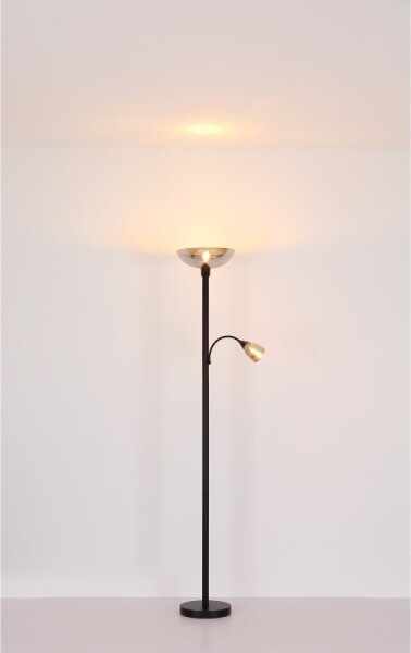 Globo 58903 - Stojací lampa BLADE 1xE27/60W/230V + 1xE14/40W